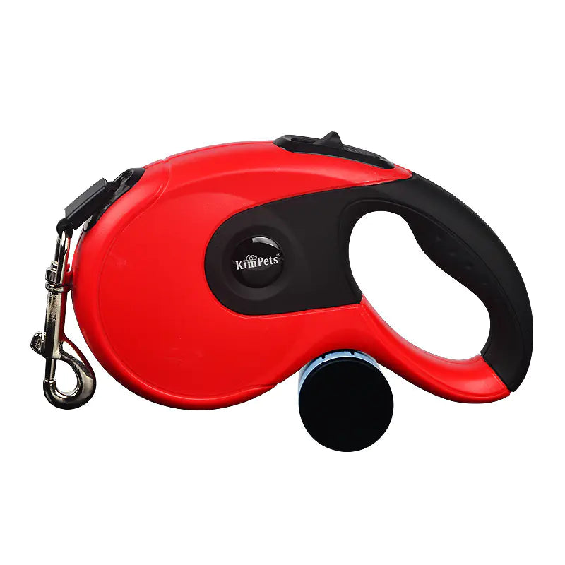 Retractable Dog Leash with One Button Lock and Grip