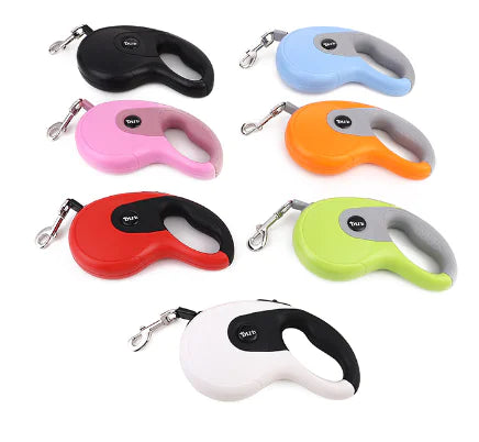 Retractable Dog Leash with One Button Lock and Grip