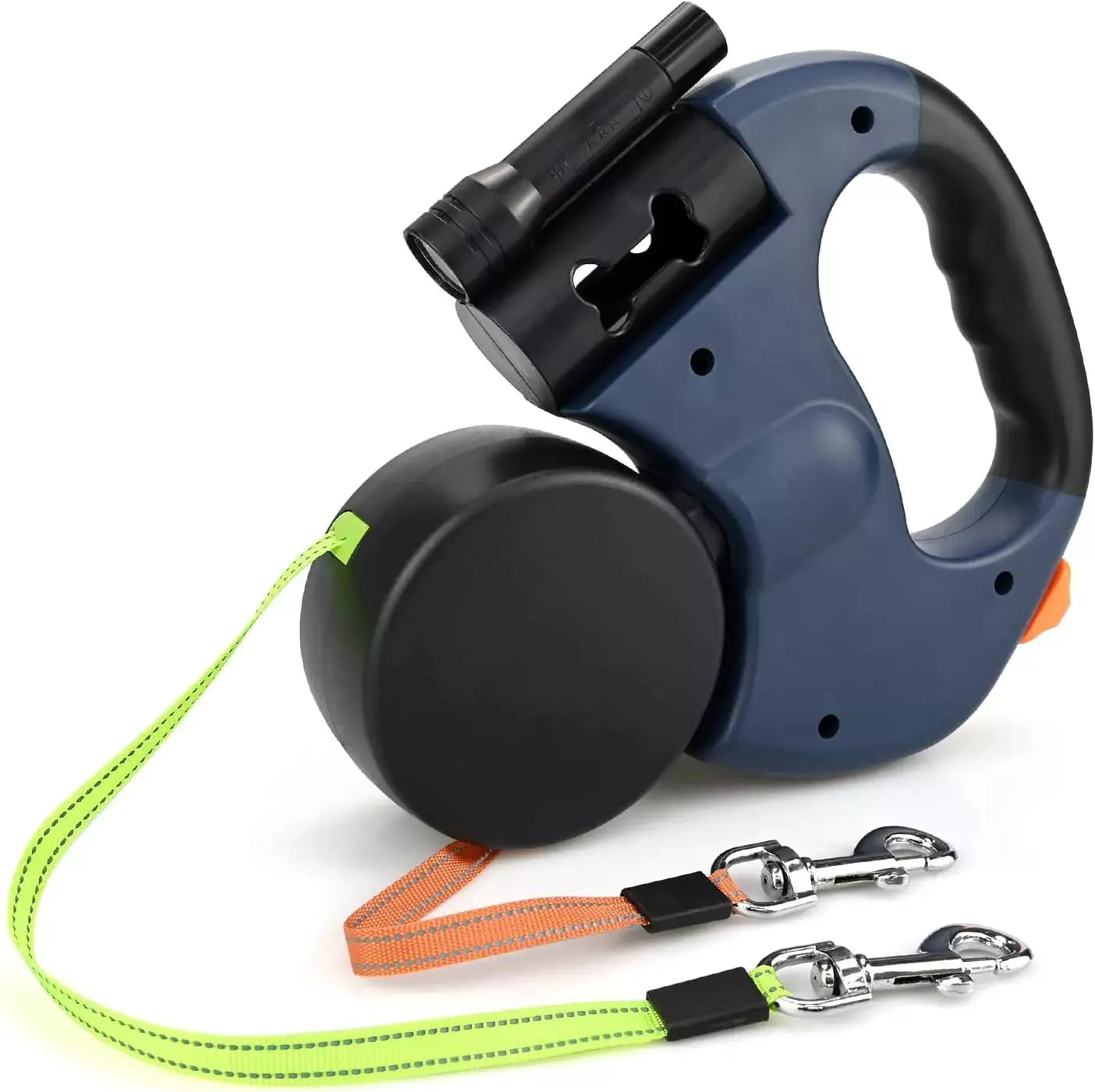 Dual Retractable Dog Leash for 2 Dogs